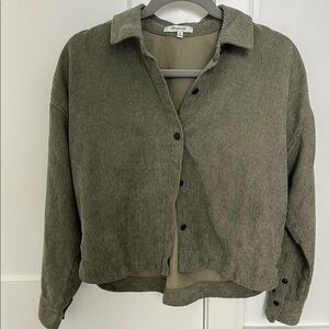 Madewell Olive Green Corduroy Shirt